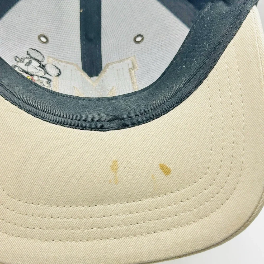 Mickey Mouse Disneyland Resort Parks M Logo 2-Tone Hat Cap Adjustable Strapback